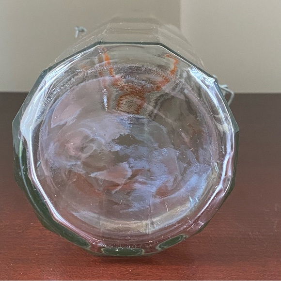 Vintage Glass Pasta Canister With Clamp Lid - Picture 5 of 10